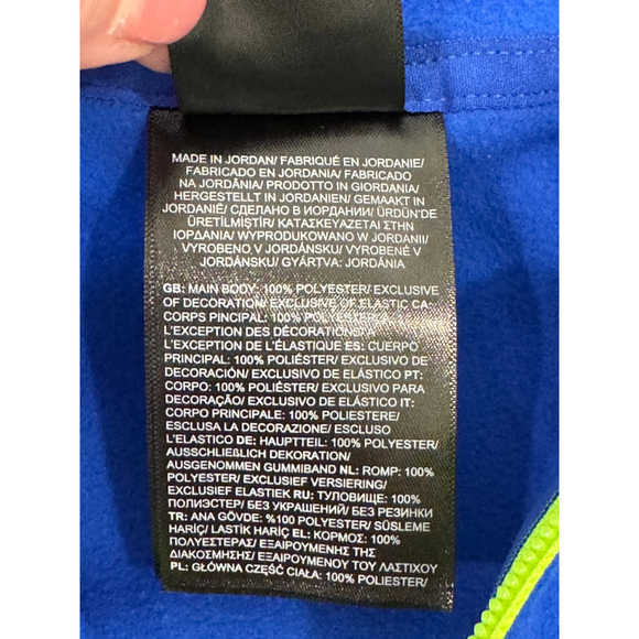 Boys The North Face Fleece Hoodie 12-18M Blue Full Zip - Picture 6 of 7